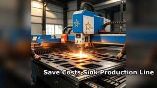 Automatisierte, handgefertigte Küchenspülen-Produktionslinienlösung