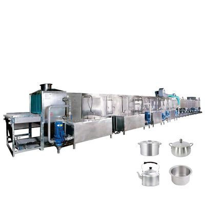 Guter Preis Industriewaschmaschine-lieferte Reinigungsmaschinen-elektrische Produktionsanlage, Aluminiumkochgeschirr-Fertigungsstraße PLC Online