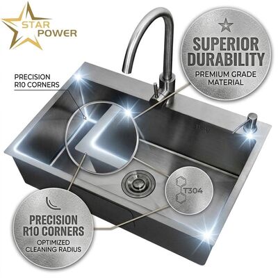 Guter Preis 15 Inch Round Undermount Bar Sink SUS304 20 Gauge Stainless Steel with Basket Strainer Online