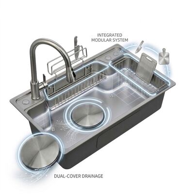 Guter Preis 36 Inch Farmhouse Apron Front Single Bowl Kitchen Sink SUS304 14 Gauge Deep Basin Online