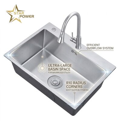 Guter Preis 16 Inch Round Undermount Bar Sink SUS304 18 Gauge Stainless Steel with Basket Strainer Online