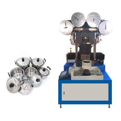 Automatischer Aluminiumtopf-Poliermaschine für das Kochgeschirr-Gurt-Versanden