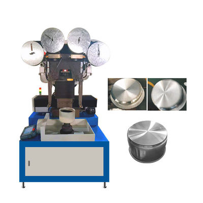 Automatischer Aluminiumtopf-Poliermaschine für das Kochgeschirr-Gurt-Versanden