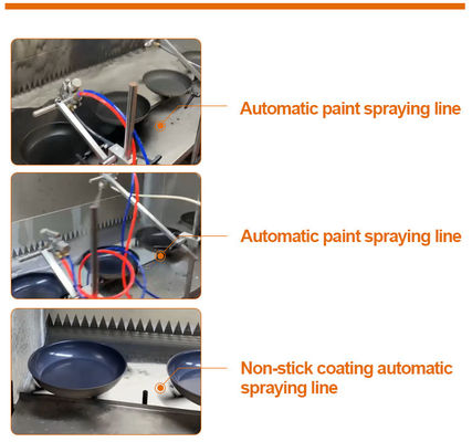Industrielle automatische Spritzlackierverfahren-Maschine für Kochgeschirr-Produktion ISO bestätigte