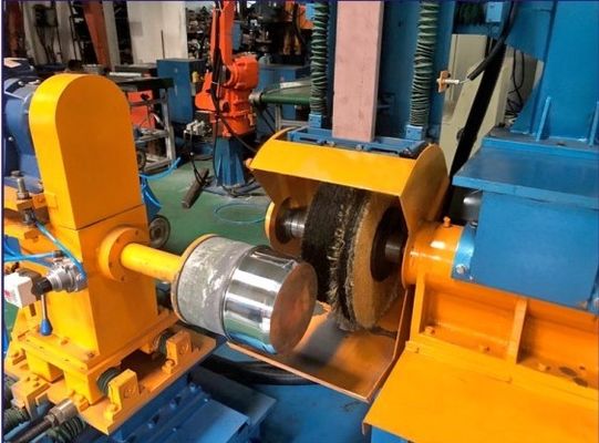 Hocheffiziente Einkopf-Horizontale Autoproduktionslinie Außenpoliermaschine für Kochgeschirr