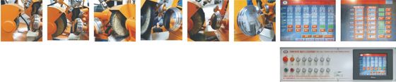 Selbstpoliermittel der Plattenarbeitsstellen 0.37kw für Metallwaren-versandende Maschine für Metallwaren/-Kochgeschirr