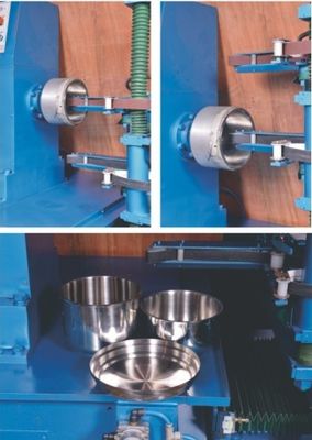 Hochwertige Kochwaren Doppelhorizontale Sandmaschine 1450r/Min Oberflächenmetallwaren Polieren