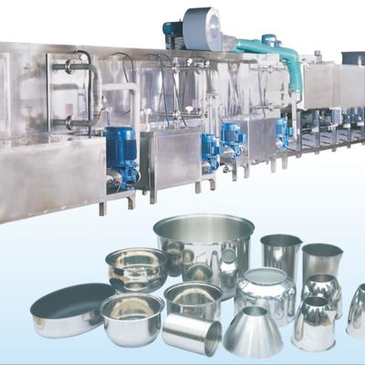 Hochgeschwindigkeitswaschleitung für Metallwaren 265kw 2,5 t/h