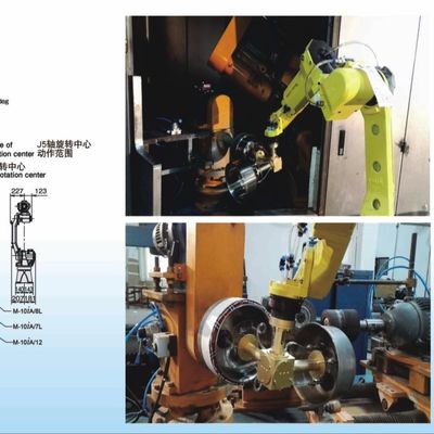 Automatische Handhabung von kleinen Nutzlasten FANUC-Roboter Industrieroboter Arm Manipulator für Kochgeschirr Metallprodukt