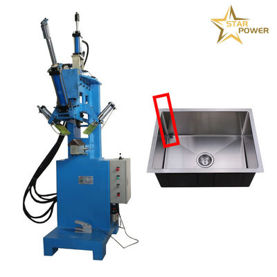 Guter Preis CNC Küchenspülmaschine Automatisches Schweißen R Ecke Handgefertigte Spülmaschine Drücken Kanten Anlage Maschine Online
