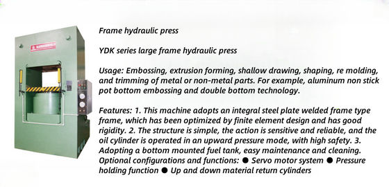 Guter Preis Hochleistungsverarbeitung Die vollautomatische YDK-Rahmen-Hydraulikpresse Online