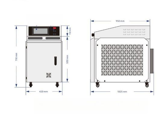 Tragbare Schweißmaschine für Metalle, Stahl und Aluminiumlegierungen