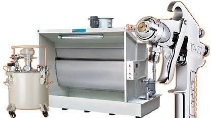 Automatische Stahlplattenmalmaschine für handgefertigte Spülflächen