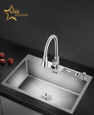 Edelstahl Handspülbecken Einzelspülbecken Waschbecken Geschirrspülbecken