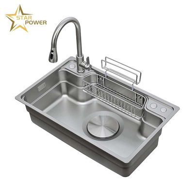 304 Handgemachte Spüle für 1100x1100 mm Bodenfläche