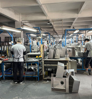 Die gesamte automatische Manualwaschbecken Produktionslinie ist integriert
