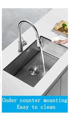 Hand geschliffen Oberfläche glatt ohne rau Edelstahl Küchenwaschbecken