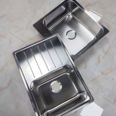 304 Edelstahl Doppelspülbecken mit Abtropffläche