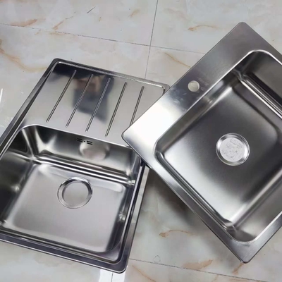 304 Edelstahl Küchenwaschbecken Doppelschale Unterbau