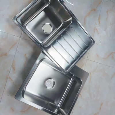 304 Edelstahl Küchenwaschbecken Doppelschale Unterbau