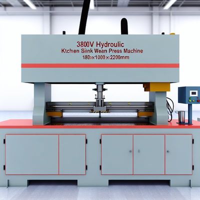 380V hydraulische Küchenspülen-Schweißnaht-Pressmaschine 1800x1000x2100mm