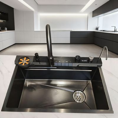 Guter Preis Aufsatzspüle / Einbauspüle Edelstahl-Spüle 800mm mit Hochbogen-Armatur | Individuelle Beckentiefe verfügbar | Individuelle Stahlstärke verfügbar Online