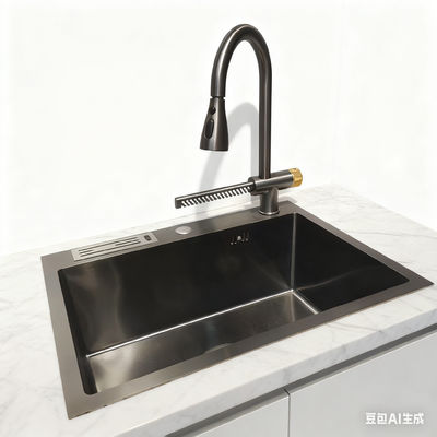 Guter Preis ProDeep 9-Zoll-Tiefe Extra-Tiefe Becken Edelstahl Küchenspüler mit Schalldämpfungs Schaum Online