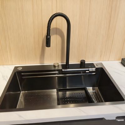 DeepMax Pro Einzelbecken-Edelstahl-Küchenspüle