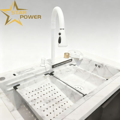 Guter Preis Anpassbares Edelstahl-Küchenspülbecken mit Beckentiefe 250-300mm und Plattenstärke 1,2-1,5mm oder 1,8-2,0mm Online