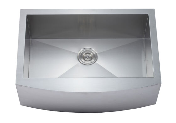 Handmade Brushed 304 Stainless Steel Undermount Kitchen Sink with Deep Single Basin and Sound-Dampening Pads