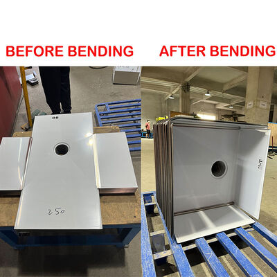 Maschine zum Biegen von Metallblechen zur Verarbeitung der Basis der handgefertigten Spüle