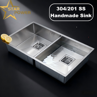 Qualität Unterbau- & Aufsatzspüle-kompatibel, handgefertigte, fleckenresistente Spüle aus Edelstahl mit Gunmetal-PVD-Beschichtung und Lebensmittelechtem 304/316 Edelstahl | Individuelle Beckentiefe erhältlich | Individuelle Materialstärke erhältlich Fabrik