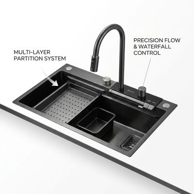 Qualität Top Mount / Drop-in Küchenwaschbecken 304 Edelstahl Doppelschüssel Küchenwaschbecken Matte Oberfläche Top Mount 600mm 9 Zoll tiefe Becken benutzerdefinierte Beckentiefe verfügbar benutzerdefinierte Stahlmessung verfügbar Fabrik