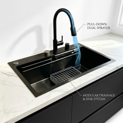 Qualität Unterbau-/Einbauspüle 18 Gauge 304 Edelstahl Haupt- und Zusatzbecken Spülbecken Goldfarben Unterbau 1000mm 300mm Extra-tiefes Becken | Individuelle Beckentiefe verfügbar | Individuelle Stahlstärke verfügbar Fabrik