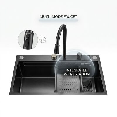 Qualität Top-Mount / Drop-in Küchenwaschbecken Lebensmittelqualität 304 SS Doppelschale Küchenwaschbecken poliert Top-Mount 900mm 250mm Tiefe Becken benutzerdefinierte Beckentiefe verfügbar benutzerdefinierte Stahlmessung verfügbar Fabrik