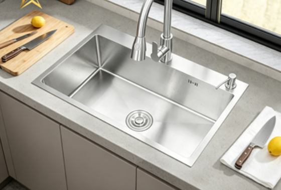 Guter Preis 304 Edelstahl Küchenspüle mit goldfarbener Oberfläche und flächenbündigem Design Online