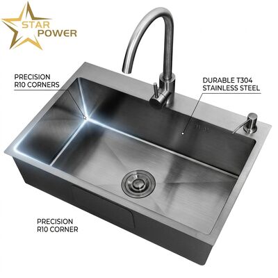 Guter Preis 15 Zentimeter Unterbau Bar Vorbereitung Küchenwaschbecken 304 Edelstahl Einfach Schüssel 22 Gauge Rund mit Zubehör Online