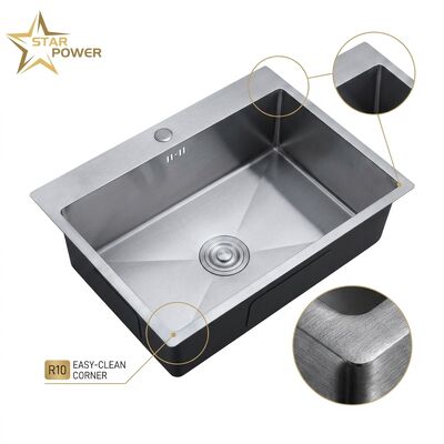 Qualität 16 Gauge 304 Stainless Steel Double Bowl Kitchen Sink Undermount 33x22 Inch 9 Inch Deep Basin Brushed Finish Fabrik