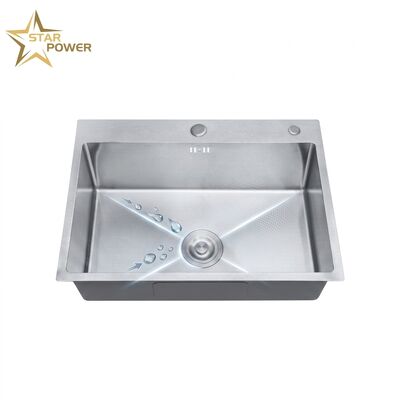 Qualität Commercial 32 Inch Undermount Kitchen Sink SUS304 16 Gauge Single Bowl with Drainboard Fabrik