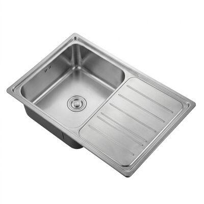 Qualität Workstation 30x18 Kitchen Sink SUS304 16 Gauge Single Bowl with Drainboard Fabrik