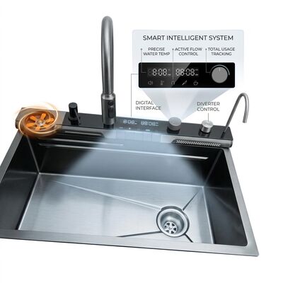 Qualität 26 Inch RV Camper Van Single Bowl Sink SUS304 20 Gauge with Foldable Faucet Fabrik