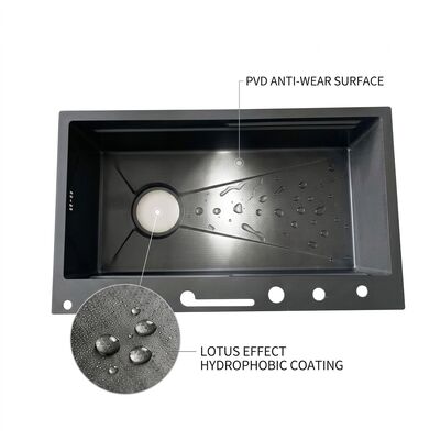 Guter Preis 33 Inch Undermount Double Bowl Kitchen Sink 16 Gauge with Soap Dispenser SUS304 Online
